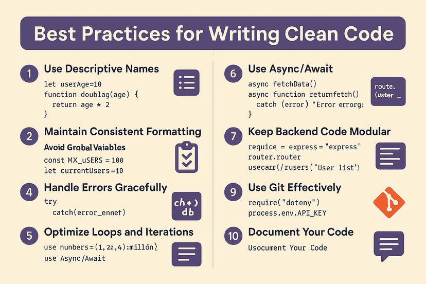 Best Coding Practices for JavaScript & Full-Stack Development